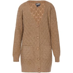 DreiMaster - Vintage - Gebreid Vest - Lichtbruin