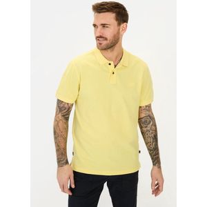 camel active Korte mouw poloshirt gemaakt van katoen - Maat menswear-6XL - Geel