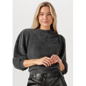 Catwalk Junkie - Fuzzy Puff Sleeve Knit - Hoodie - Donkergrijs