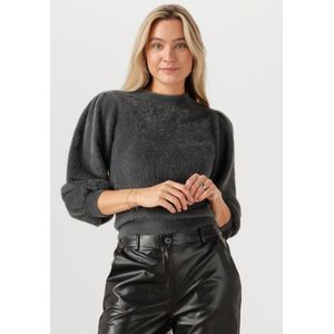 Catwalk Junkie - Fuzzy Puff Sleeve Knit - Hoodie - Donkergrijs