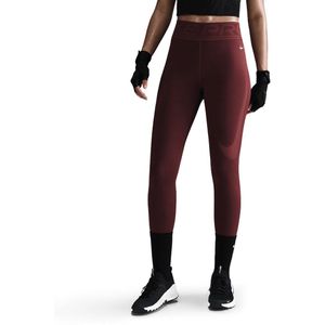 Nike - Dri-Fit Pro - Sportlegging - Donkerrood/Wit