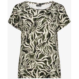TwoDay dames top met botanische print groen - Maat S