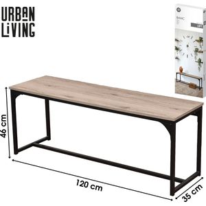 Urban Living - Loft - Bank - 120 x 35 x 46 cm