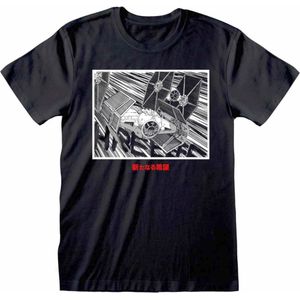 Disney Star Wars - Tie Fighter Square Mens Tshirt - XL - Zwart