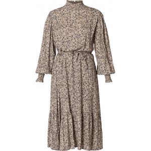 YESTA Berlinda Jurk - Soft Army/Multi-Colo - maat 2(50)