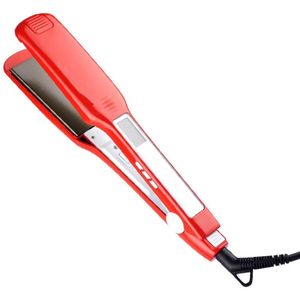 Stijltang, multifunctionele krultang, stijltang met clip, professionele keramische stijltang, vermindert pluis, glanzend en glad hittestylingtool