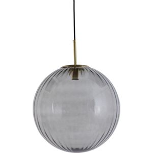 Light & Living Hanglamp Magdala - Smoke Glas- Ø48cm - Modern - Hanglampen Eetkamer, Slaapkamer, Woonkamer