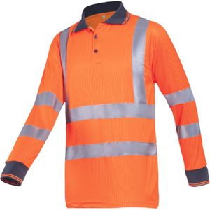 Sioen OLGIATA high-vis lange mouw polo 03040083 - HV Oranje - L