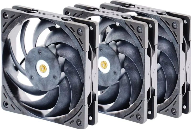 Scythe - Grand Tornado GT1225FD30X3 - Casefans - Zwart - 120mm - Set van 3