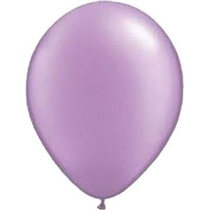 25 stuks - Lilla parelmoer metallic ballon 30 cm hoge kwaliteit