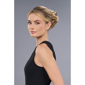 Jon Renau | Haarstuk Knot EasiWrap mini | Eenvoudig in te zetten | Bruin Met Blonde Highlights