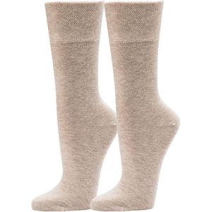 Topsocks sokken zonder elastiek kleur: zand maat: 43-46