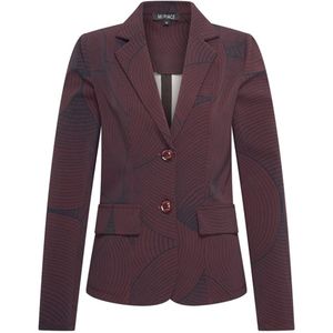 Travel Blazer Circle Print 2015 Burgundy