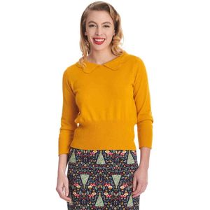 Banned - Sweet Scallop Gebreide trui - XL - Geel