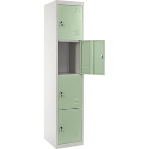 Cosmo Casa Locker - Kluis - Metaal - 180x38x45cm - Groen