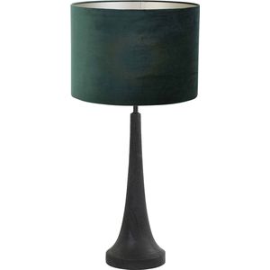 Light and Living tafellamp - groen - hout - SS10625