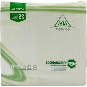 Incontinentie Onderleggers voor Volwassenen 60 cm x 90 cm Maximaal Absorptievermogen Nachtcomfort - Antislip Hypoallergeen - Verpakking van 25 Stuks incontinentie onderlegger
