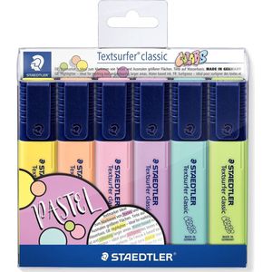 STAEDTLER Textsurfer classic tekstmarker - set 6 st new