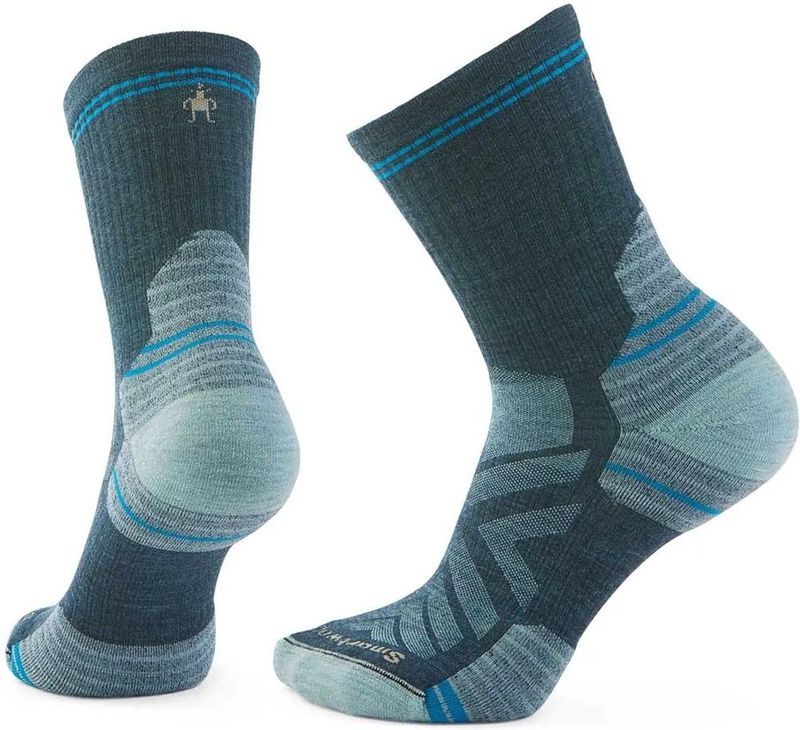 Smartwool - Hike Targeted Cushion Mid Crew Socks - Wandelsokken - Blauw/Turkoois