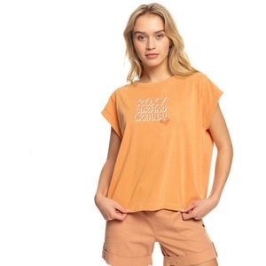 Roxy Unite The Wave B T-shirt Met Korte Mouwen Oranje S Vrouw