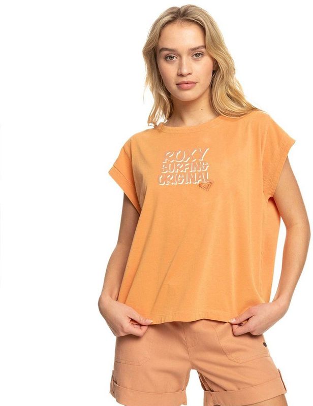 Roxy Unite The Wave B T-shirt Met Korte Mouwen Oranje S Vrouw