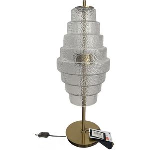 LeJoy tafellamp clear - goud - tafel lamp - decoratieve led lamp - luxe design - sfeerlamp - woonkamer lamp - slaapkamer lamp