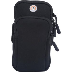 Arm tas voor telefoon - Sport Armbag Arm Case - 7 inch - Running Armband - Jogging Arm Pouch - Gym Fietsen - Fietsen Wandelen - Zwart .