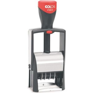 Colop Classic 2100/4 Rood - Datumstempel - Datum Stempel met draaibare datum - Snelle Levering