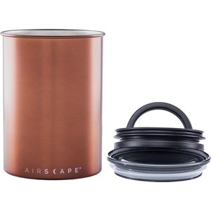 Airscape® Classic 500gr. - voorraadpot -voorraadbus - vershouddoos -voedselveilig - vacuümdeksel- BPA vrij - koffiepot - Brushed Copper