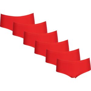 6-pack Naadloze dames Hipster J&C 1702 Rood - maat M