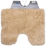 Wicotex-Toiletmat Classic pure 50x60cm ecru-Antislip onderkant-WC mat-met uitsparing