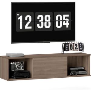 HOMCOM-Wandkast-120x30x29,5cm-Panneau de particules-Marron