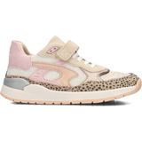 Sneakers - Luipaardprint - Suède en Microfiberleer - Roze Accenten