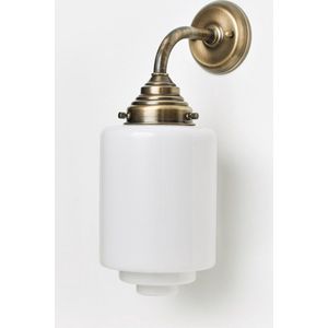 Art Deco Trade - Wandlamp Getrapte Cilinder Medium Curve Brons