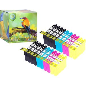 Ink Hero - Inktcartridges - Zwart, Magenta, Cyaan, Geel - 20 Pack
