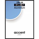 Nielsen Accent 21x29,7 aluminium zwart DIN A4 52126