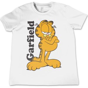 Garfield Kinder Tshirt -Kids tm 12 jaar- Garfield Wit