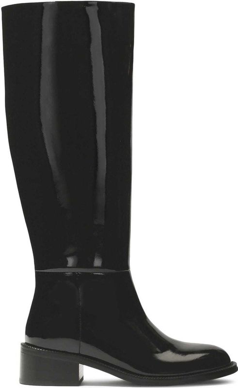 Kazar - Knielaarzen - Zwart - Leer