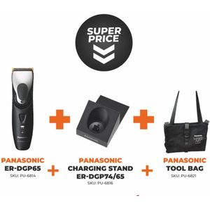Limited Panasonic ER-DGP65 Tondeuse - Gratis Charging stand + Panasonic Tool Bag