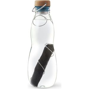 Black+Blum Eau Good Glazen Waterfles - 650ml - Blauw