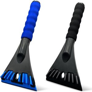 JGS ® Efficiënte en Robuuste IJskrabber Set voor Auto's en SUV's, 2 Stuks in Zwart en Blauw