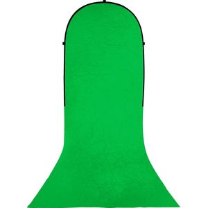 Bresser Opvouwbaar Achtergronddoek - BR-TR10 - 150x200x200cm - Incl Frame - Groen - Green Screen
