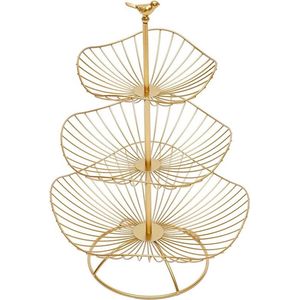 Gran Vida® - Luxe Fruitschaal - Goud - 3-Lagen - Uniek Design