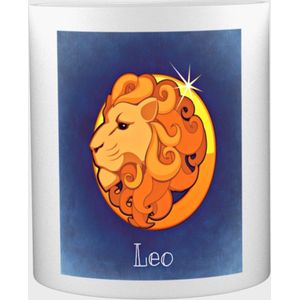 Akyol Leeuw Mok - Sterrenbeeld leeuw - Horoscoop Leeuw - Cadeau - Verjaardag - Mok leeuw - Leo - 350 ML inhoud