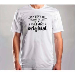 Greatest dad limited edition no1 dad original - T Shirt - BestDad - SuperDad - DadLife - ProudDad - BestePapa - SuperPapa - PapaLeven - TrotsePapa