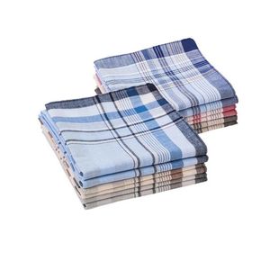 EXCITAT Zakdoeken heren - Zakdoeken katoen - Herbruikbare zakdoeken voor volwassenen - In 3 kleuren - 40 x 40 cm - Set van 12