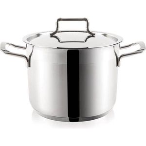 Kookpan Edelstaal met Deksel ANETT 22 cm, 6,5 l - Kookpot - Soeppan