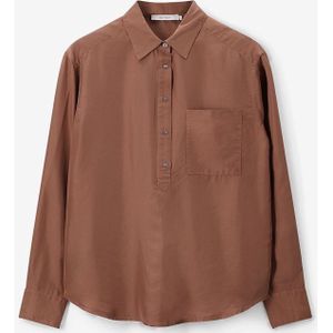 Sissy-Boy - Bruine zijden blouse
