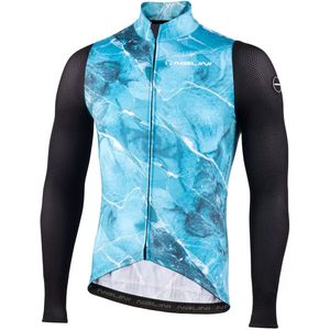 Nalini - Heren - Fietsshirt - Lange mouwen - Wielrenshirt - Najaar - Winter - WARM LS MESH JERSEY - MARBLE/BLUE - M