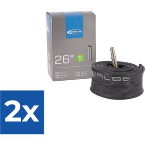 Schwalbe Binnenband - AV13 - 26 inch x 1.50 - 2.40 - Auto Ventiel - 40mm - Voordeelverpakking 2 stuks